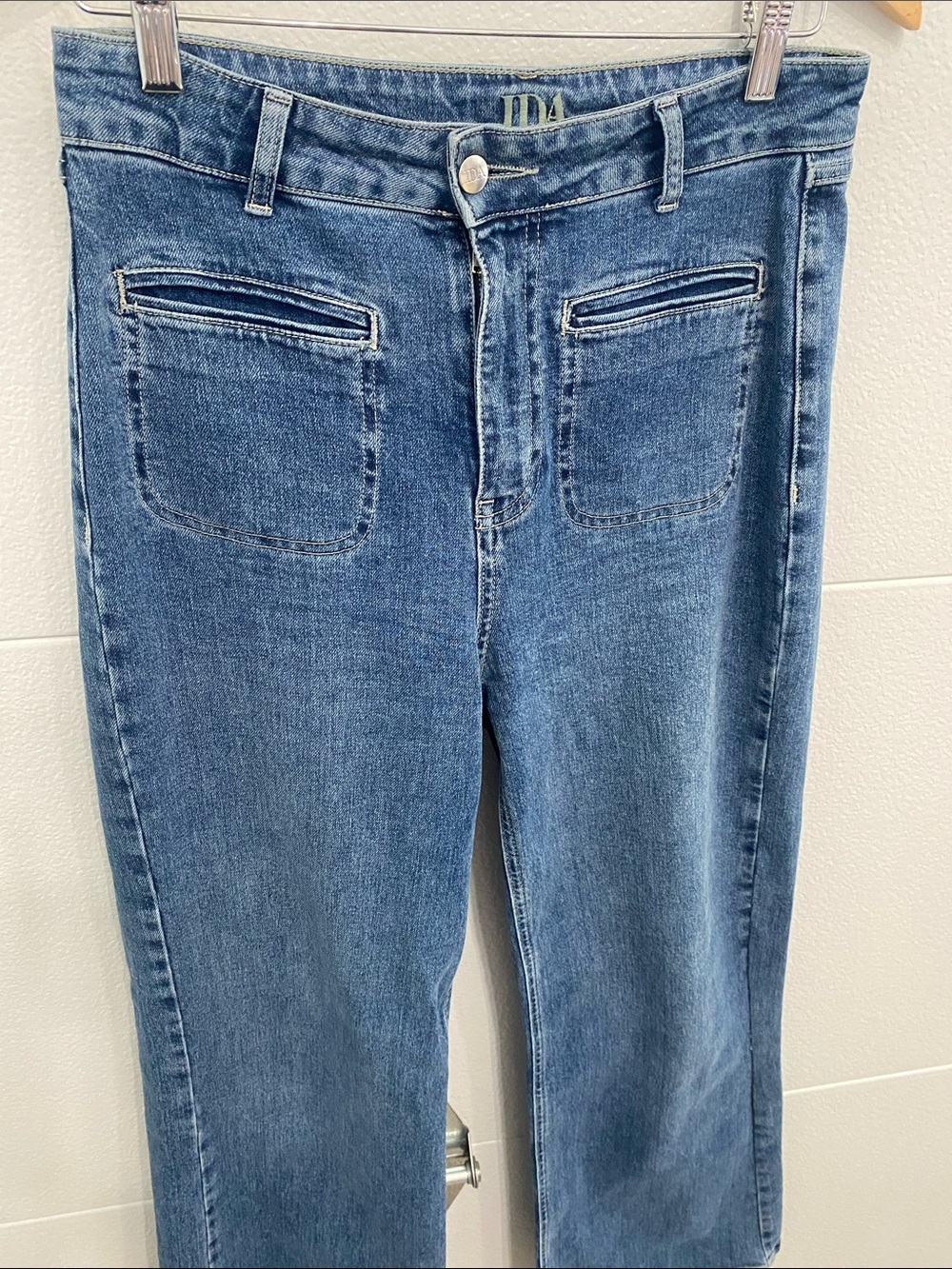 Donna Ida Kate Patch Pocket Blue Women's wide-Leg Jeans